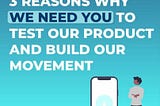 Why Spher needs YOU to test our product and build our movement