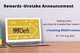 v1 staking announcement!