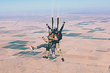 Skydiving is having fun while cheating death