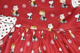 Christmas Peanuts Gang Dress Christmas Snoopy Charlie Brown Lucy Christmas Party Dress Photo with Santa Dress 3moto6 yr Flutter OrSleeveless