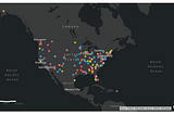 A screenshot of a map showing which U.S. officials left office in 2019 and why.