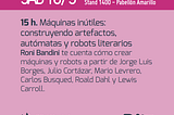 Máquinas inútiles en la Feria del Libro