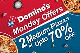 Dominos: 50% Off on your Pizza Orders up to Rs.100 | Dominos Coupon