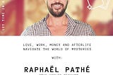 Celebrity psychic medium Raphaël Pathé launches supernatural Thursdays at Axel Hotel, Barcelona.