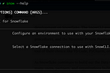 Snow CLI — App and Developer CLI for Snowflake ❄️🧑‍💻