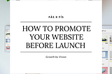 How to Promote your Website Launch
