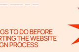 Things to Do Before Starting the Website Design Process