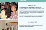 Singapore Non-profit Organisation O’Joy Care Services — UX Case Study