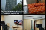 Kamar Type Studio di Apartemen Tamansari Mahogany Lokasi Strategis Dan Eksklusif