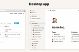 Notion is available as a web app, a desktop app (Mac or PC), and mobile app (Android or iOS)