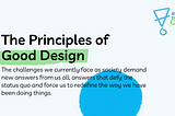 Principles of Good Design
