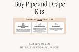 Streamlining Your Event Planning Process with Pipe and Drape Kits Online