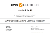 Clearing AWS ML Specialty Certification in just 6 days of study with a cheat sheet