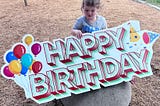 A random Happy Birthday Sign