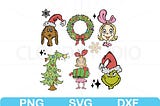 Retro Grinc Christmas Svg, Christmas Grinch Svg, Merry Grinch Svg, Christmas Characters Svg, Grinchmas Gift Svg, Grinchmas Png, Gift For Her