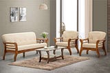 Buy Baywood Wooden Sofa Set 3+1+1 Seater online 10 % off