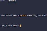 Circular Convolution using python