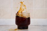 It fell RIGHT into my coffee…