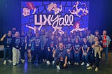A large group photos of volunteers from UX Y’all