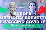 WTO, VACCINI, STOP BREVETTI: USA IN CORSA, L’EUROPA ANCORA IN PANCHINA?