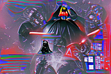 AI art: Darth Vader, Superman, Jesus Christ