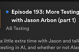 AB Testing Podcast: AI (Part1)