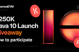 How to participate in the Kava 10 Launch Giveaway