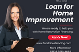 Home Renovation Financing Loan Lenders in Tampa, Florida