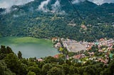 A broad view of Nainital, Uttarakhand, India