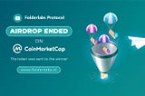 The airdrop has been fully distributed