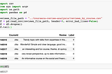Analysing Customer Reviews