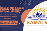 Nurturing Curiosity and Excellence: 11th Science Education at Samatva Academy Bhavnagar.