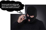 Lottery & HITMAN Scams:“Defend your perimeter, don’t be quick to click”.