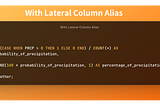 Analytical SQL Tips Series — Lateral Column Alias