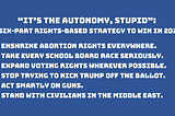 Memo to Democrats: “It’s the autonomy, stupid.”