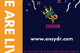 Ensydr is live