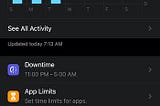 ⌛️ กำหนดเวลา Screen time