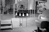 On December 20, 1951, the Experimental Breeder Reactor-I became the first power plant to make usable electricity through atomic fission, which powered four 200-watt light bulbs. (Image by Argonne National Laboratory.)