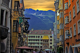 Golden sunset, Innsbruck / Austria