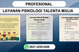 PROFESIONAL , 0821–3299–0498 Layanan Biro Psikologi Talenta Mulia Kalisari