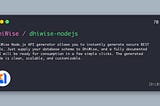 We open-sourced our Node.js API generator