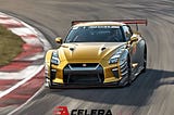 Nissan GT-R Doblando una curva en Le Mans