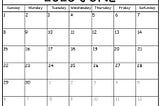 🌞 June 2025 Printable Calendar 🌴