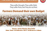 FARMERS’ HOPES DASHED: Nothing Pro-Farmer in Budget 2017