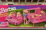 Crouching manhood, hidden Barbie