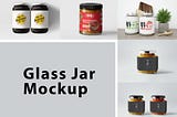 Glass Jar Mockup (PSD)