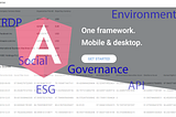 Build a Web application to display ESG data using Angular and RDP API