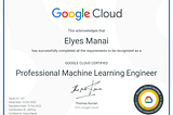 Get recognized as an ML Expert with the Google Professional ML Engineer Certificate!