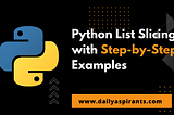 Python List Slicing