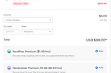 NordVPN Purchase Page